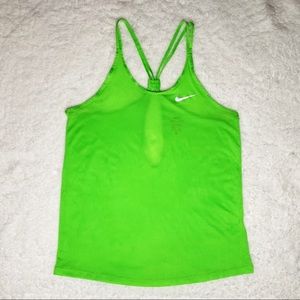 NIKE DRI-FIT Y-BACK STRAPPY TANK REFLECTIVE DETAIL